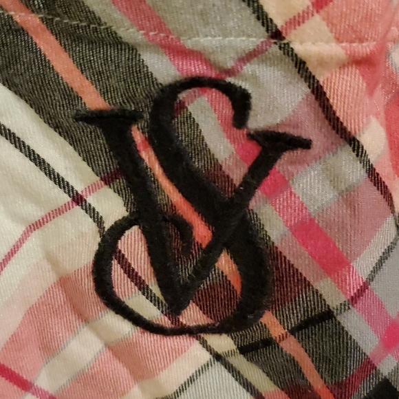 4/$20 Victoria's Secret lounge sleep flannel top - Picture 5 of 10